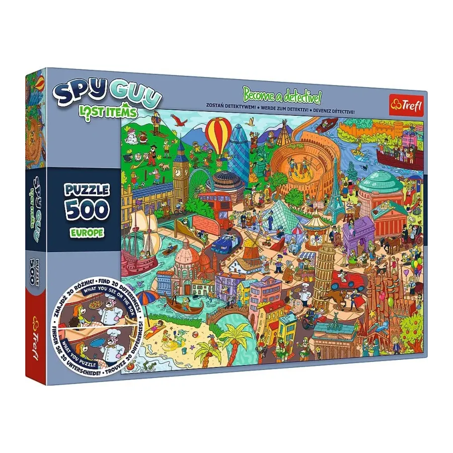 Puzzle 500 elementów Spy Guy Lost Items Europa
