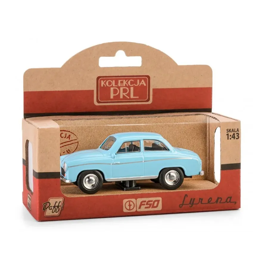 Pojazd PRL Syrena 104 - Niebieski