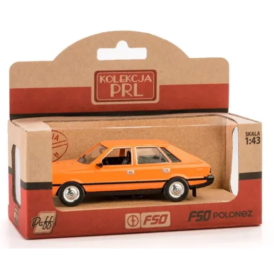 Pojazd PRL FSO POLONEZ - Pomarańczowy