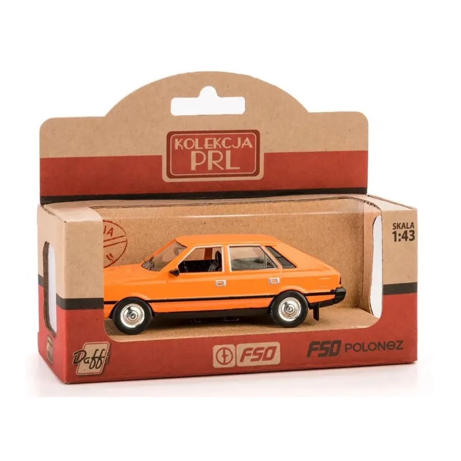 Pojazd PRL FSO POLONEZ - Pomarańczowy