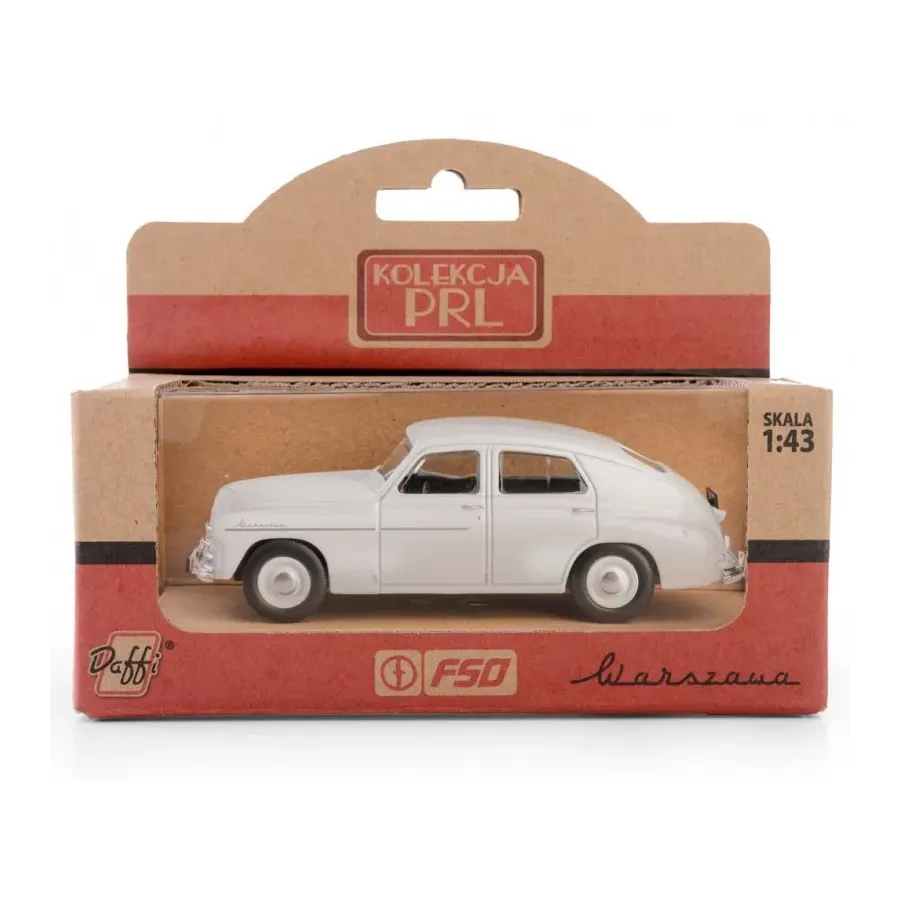 Pojazd PRL WARSZAWA M20 - Biały