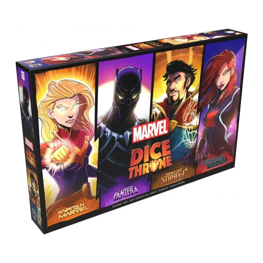 Gra Dice Throne Marvel Box 2 Czarna Pantera, Kapitan Marvel, Doktor Strange, Czarna Wdowa