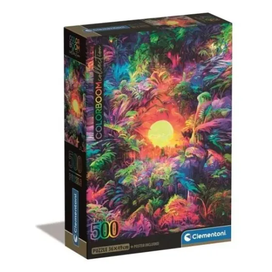 Puzzle 500 elementów Compact Psychedelic Jungle Sunrise