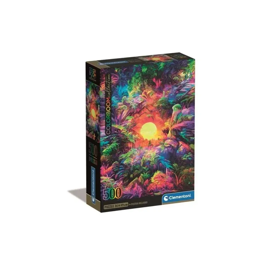 Puzzle 500 elementów Compact Psychedelic Jungle Sunrise