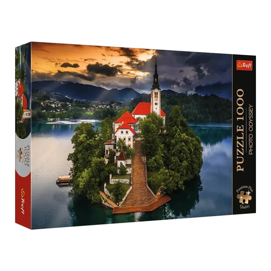 Puzzle 1000 elementów Premium Plus Jezioro Bled Słowenia