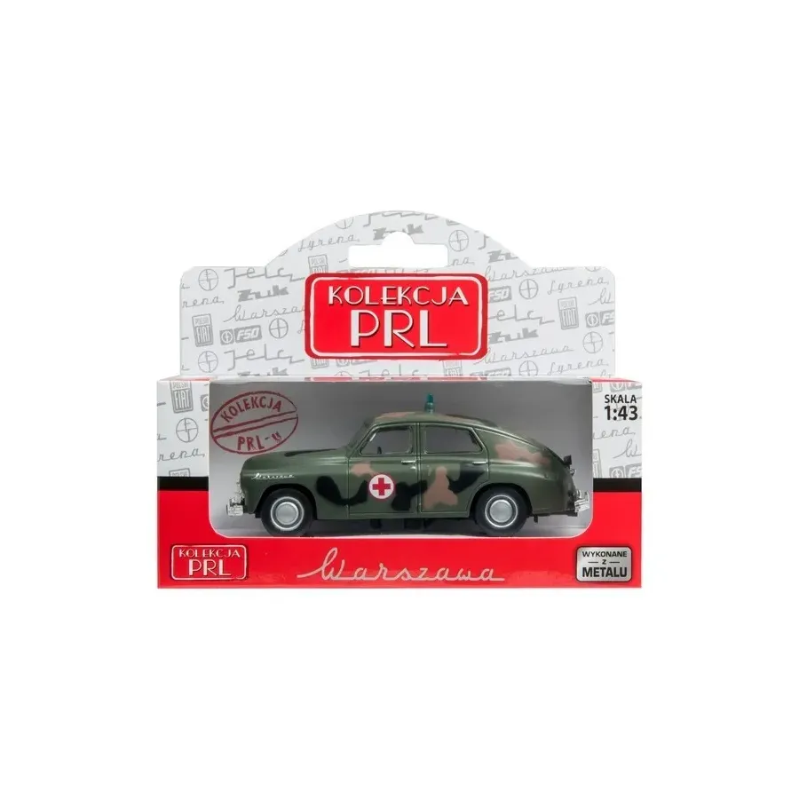 Pojazd PRL Warszawa M20 Sanitarka Wojskowa