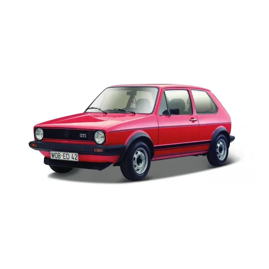 Model metalowy Volkswagen Golf Mk1 GTI 1979 Czerwony 1/24
