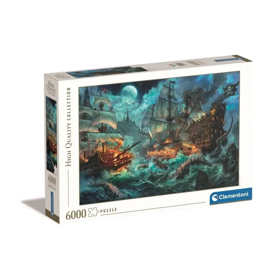 Puzzle 6000 elementów High Quality Bitwa piratów