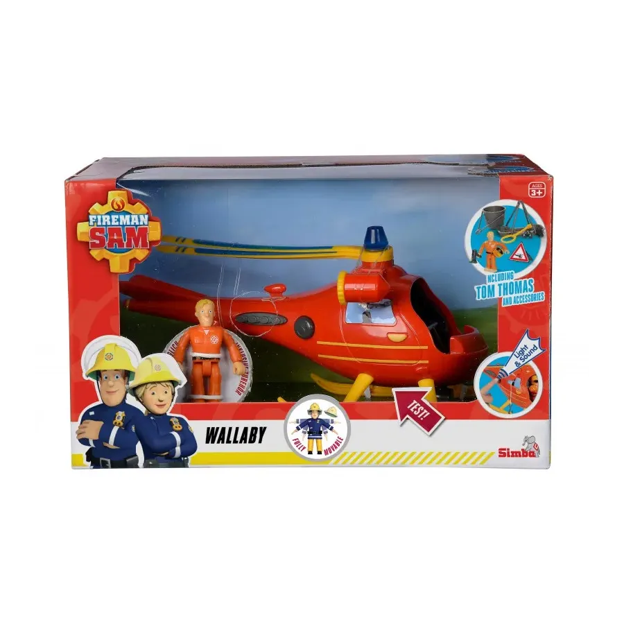 Helikopter Strażak Sam Wallaby z figurką