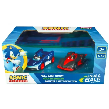 Zestaw aut Sonic Shadow pull back