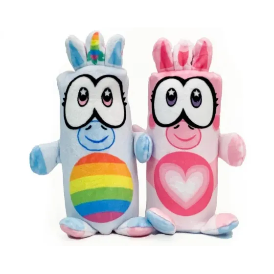 Maskotka Dublusie - dwustronne jednorożec różowy/jdenorożec tęczowy