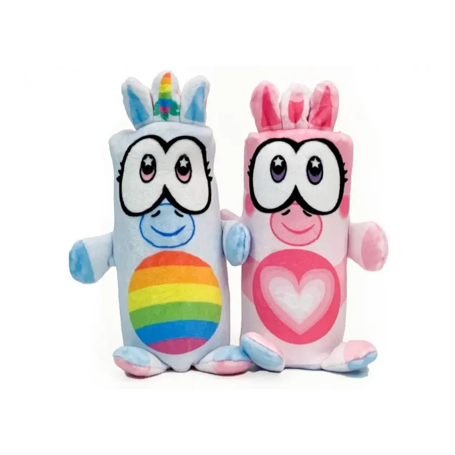 Maskotka Dublusie - dwustronne jednorożec różowy/jdenorożec tęczowy