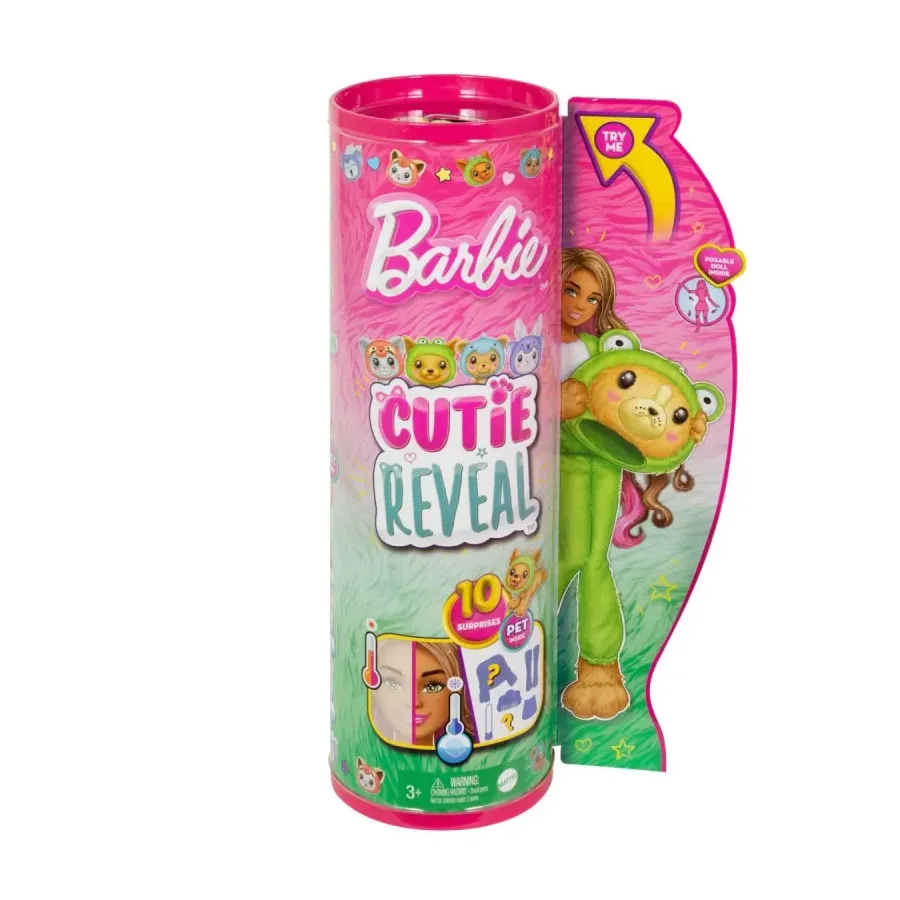Lalka Barbie Cutie Reveal Piesek - Żaba