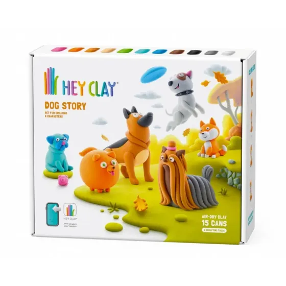 Masa Plastyczna Hey Clay Psy 15 puszek