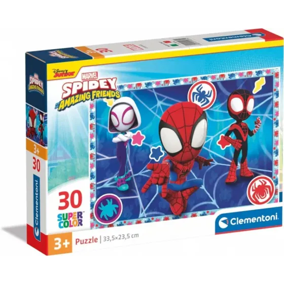 Puzzle 30 elementów Super Kolor Spidey i super-kumple