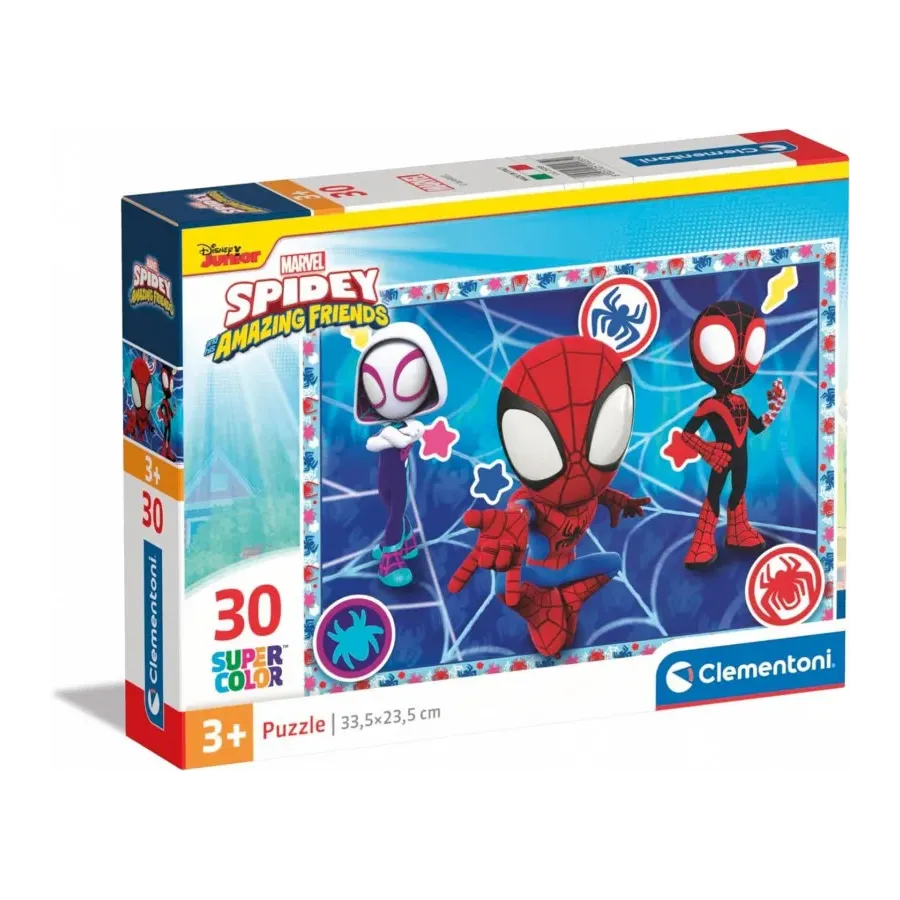 Puzzle 30 elementów Super Kolor Spidey i super-kumple