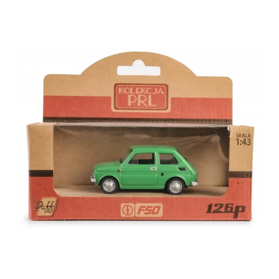 Pojazd PRL Fiat 126p Zielony