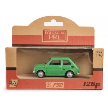 Pojazd PRL Fiat 126p Zielony