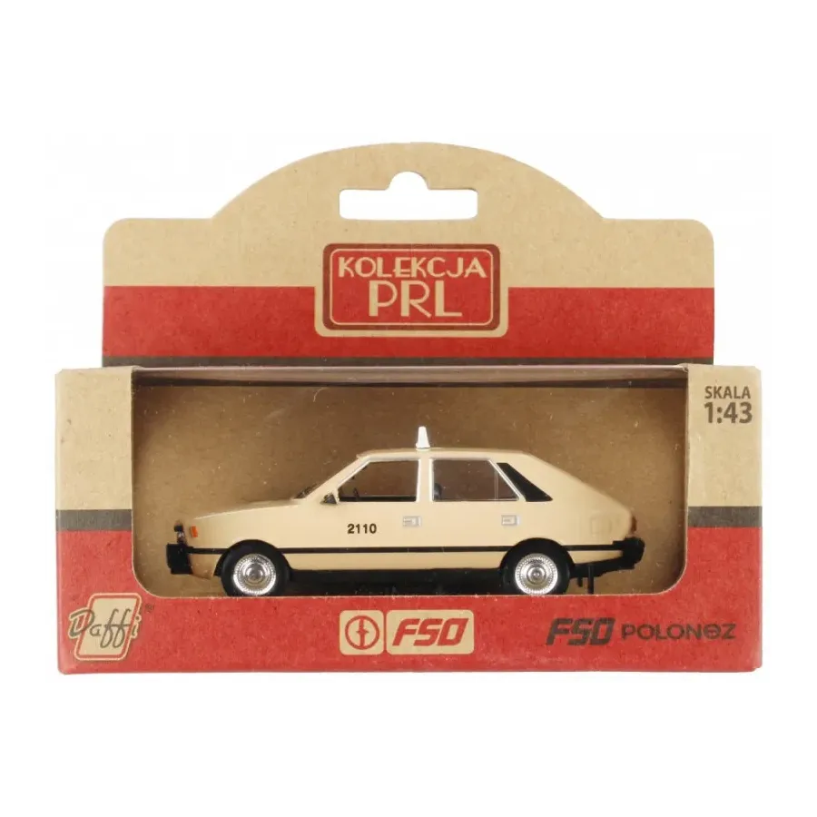 Pojazd PRL FSO Polonez Taxi Beżowy