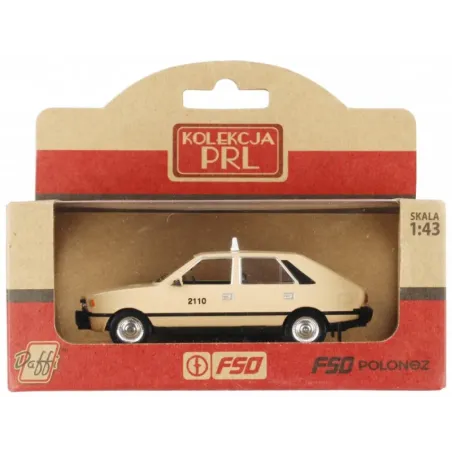 Pojazd PRL FSO Polonez Taxi Beżowy