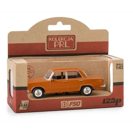Pojazd PRL Fiat 125p Brązowy