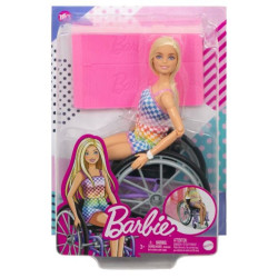 Lalka Barbie Fashionistas Na wózku strój w kratkę