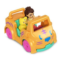 Figurki Polly Pocket Pollyville Autko Tygrysek