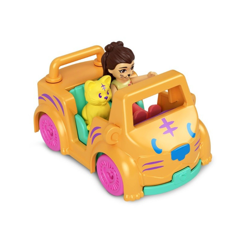 Figurki Polly Pocket Pollyville Autko Tygrysek