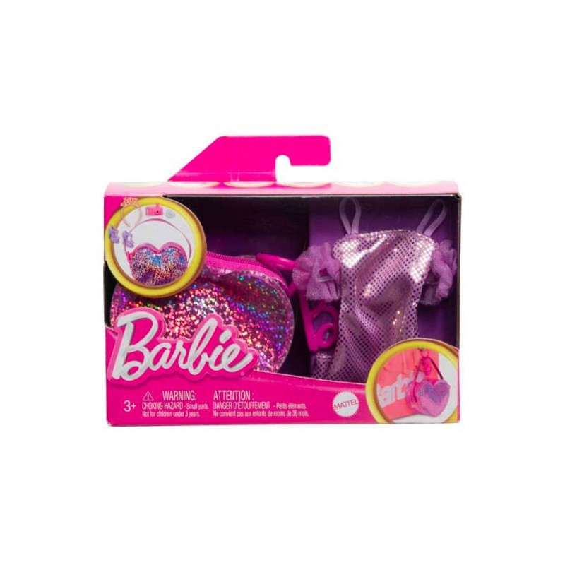 BARBIE Zestaw modowy premium, błyszcząca sukienka