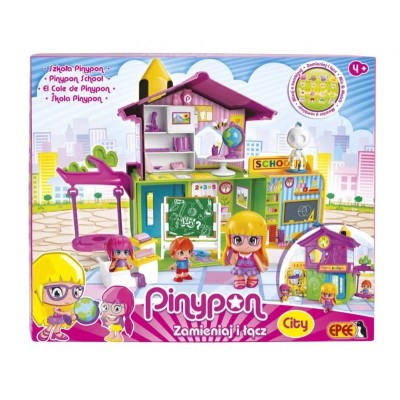 Zestaw figurek Pinypon City Szkoła z 3 laleczkami