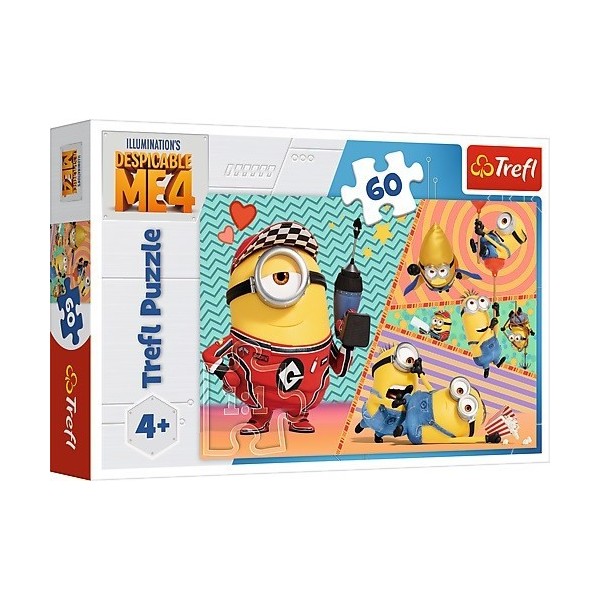Puzzle 60 elementów Wesołe Minionki