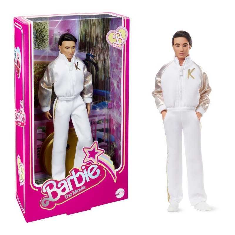 Lalka filmowa Barbie The Movie Ken w biało-złotym dresie