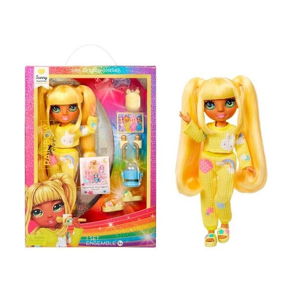 Lalka Rainbow High pyjama party Sunny lalka w piżamie