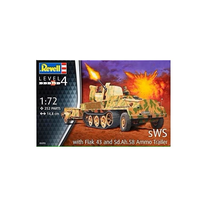 Model plastikowy SWS W/Flak43 & SD AH58 Ammo Trailer