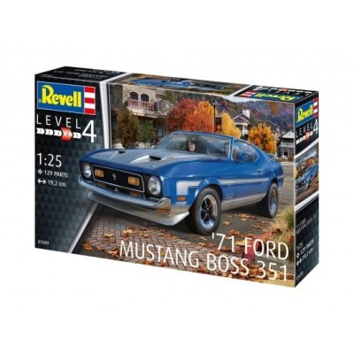 Model plastikowy Samochód 71 Ford Mustang Boss 351 1/25