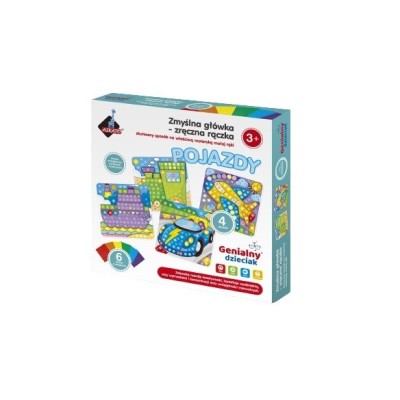 Wyklejanka Genialny Dzieciak Zręczna rączka - Pojazdy