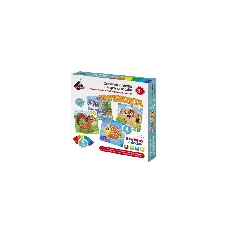 Wyklejanka Genialny Dzieciak Zręczna rączka - Zwierzęta