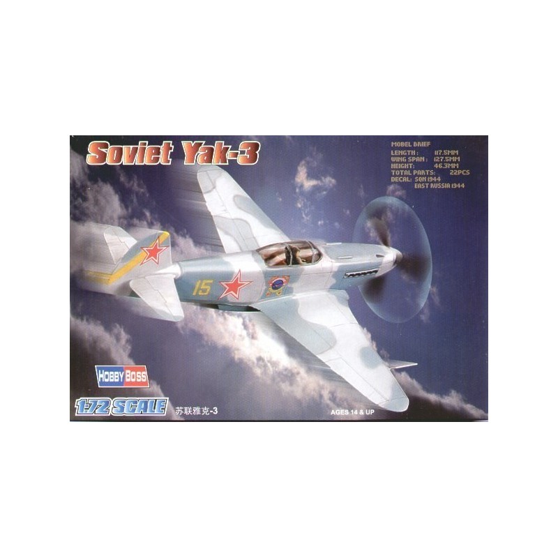HOBBY BOSS 80255 Soviet Yak-3 skala 1:72