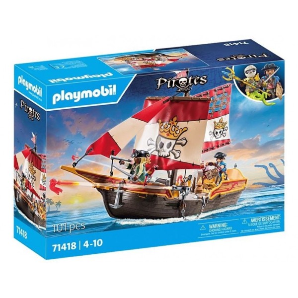 Zestaw z figurkami Pirates 71418 Statek piracki