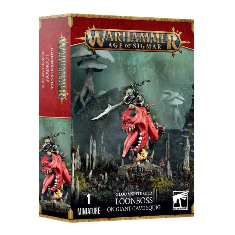 Glomspite Gitz Loonboss on Giant Cave Squig