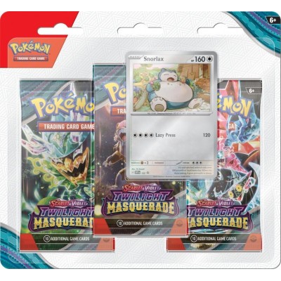 Karty Twilight Masquerade 3-Pak Blister Snorlax