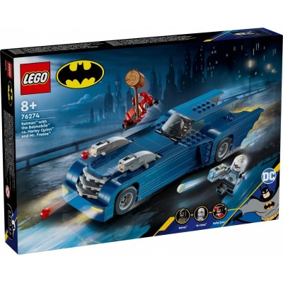 Klocki Super Heroes 76274 Batman z batmobilem kontra Harley Quinn i Mr. Freeze