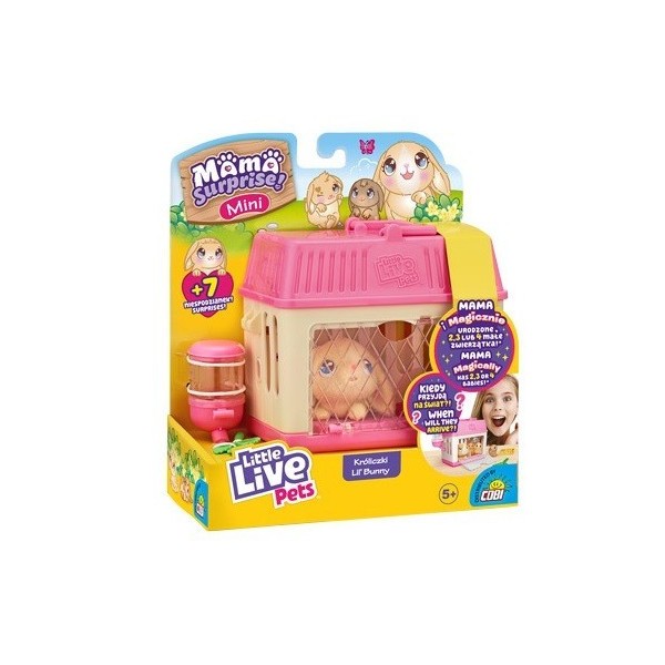 Figurki Little Live Pets Mama Surprise Mini Różowy