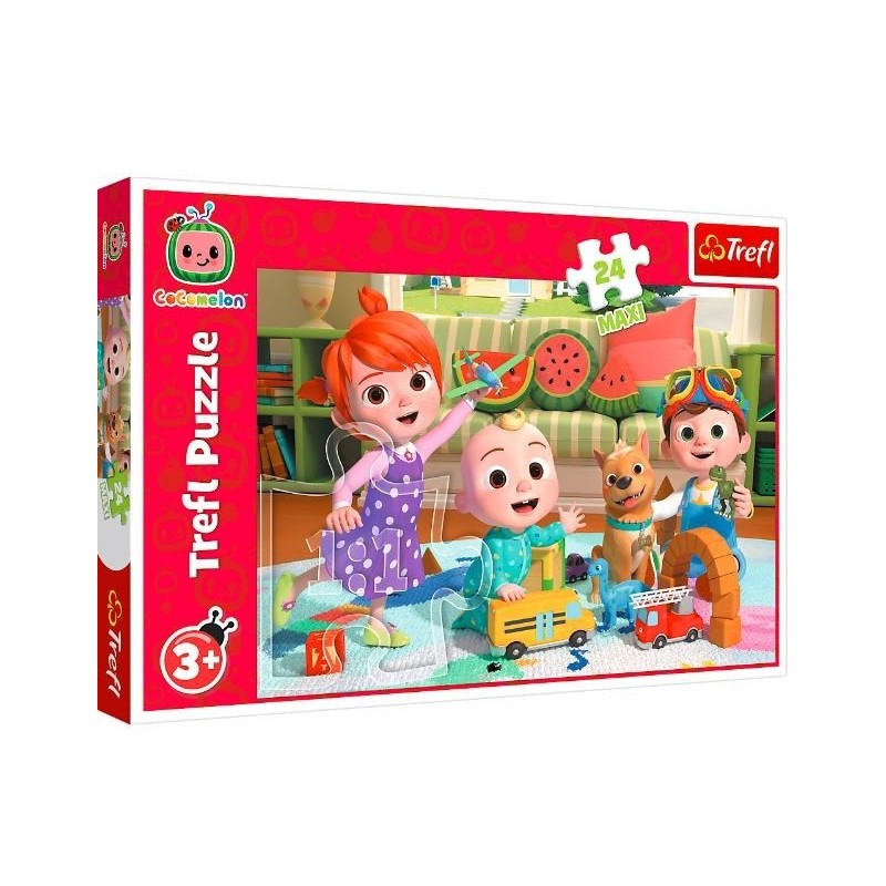 Puzzle 24 elementy Maxi Cocomelon Gotowi na przygodę