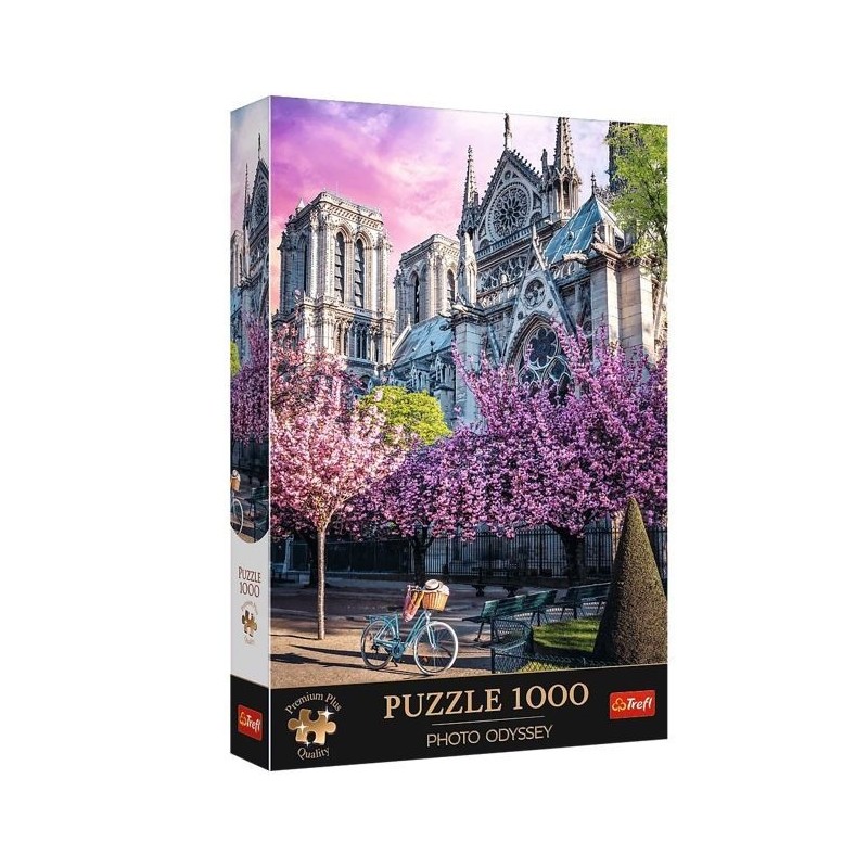 Puzzle 1000 elementów Premium Plus Quality Katedra Notre-Dame, Paryż