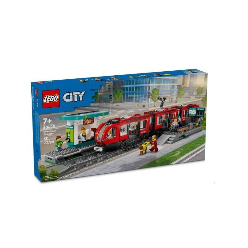 Klocki City 60423 Tramwaj miejski ze stacją