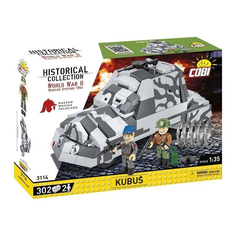 Klocki Improwizowany samochód pancerny Kubuś Powstanie Warszawskie