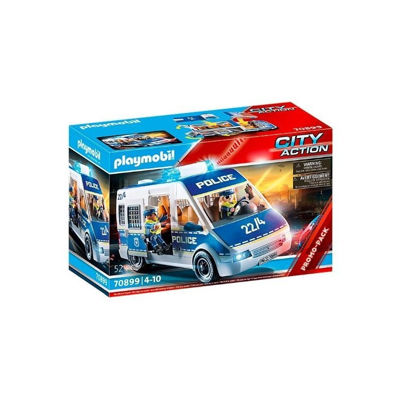 Zestaw City Action 70 899 Transporter policyjny ze światłem i dźwiękiem