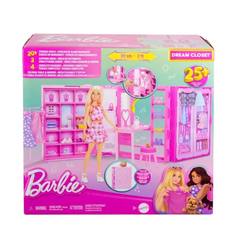 Szafa Marzeń lalki Barbie z ubraniami