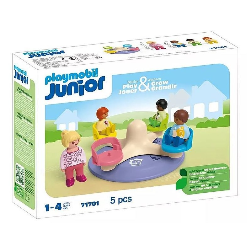 Zestaw z figurkami Junior 71701 Karuzela z cyferkami